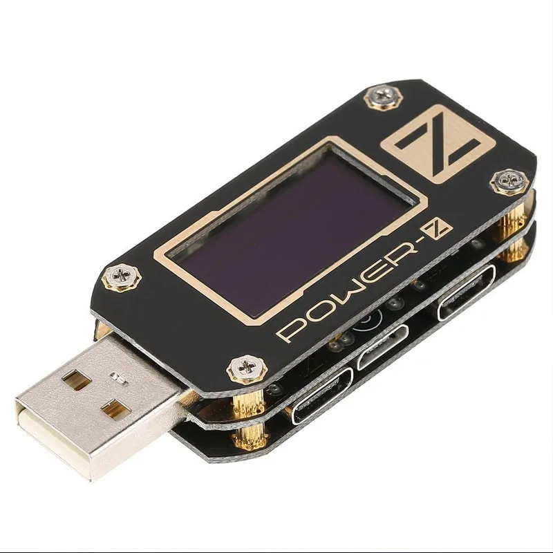 

POWER-Z PD USB Voltage and Current ripple Double Type-C Tester KM001C