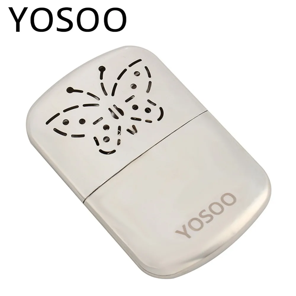 

Winter Outdoor Sports Stainless Steel Pocket Hand Warmer Indoor Small Handy Warmer Heater Portable Stove Camping Hike