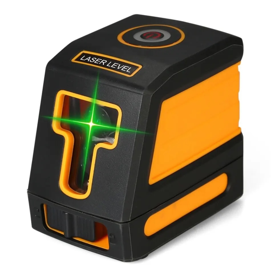 Shake-proof самонивелирующийся лазер для выравнивания уровня инструмента зеленый лазерный нивелир устройство для строительства интерьера украшения - Цвет: Orange Without Bra