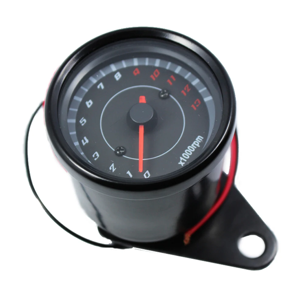 

Black Motorcycle Tachometer Gauge 13000 RPM Universal Motorbike Instrument For Honda CBR600RR 929RR 1000RR F4i