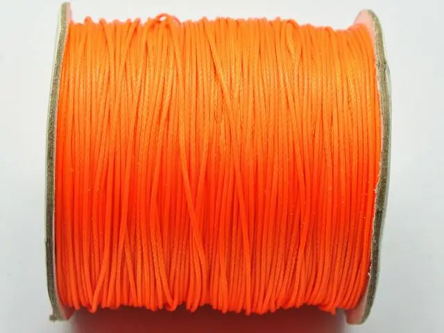 200 ярдов Корейский вощеный шнур нить 0,5 мм - Цвет: Оранжевый