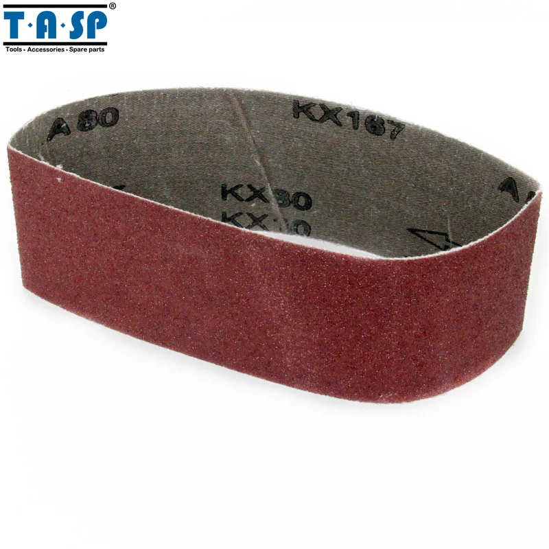 TASP 5pcs 3" x 18" Belt Sander Sandpaper 75x457mm Sanding Belt Aluminium Oxide Abrasive Woodworking Tools- MSB75457