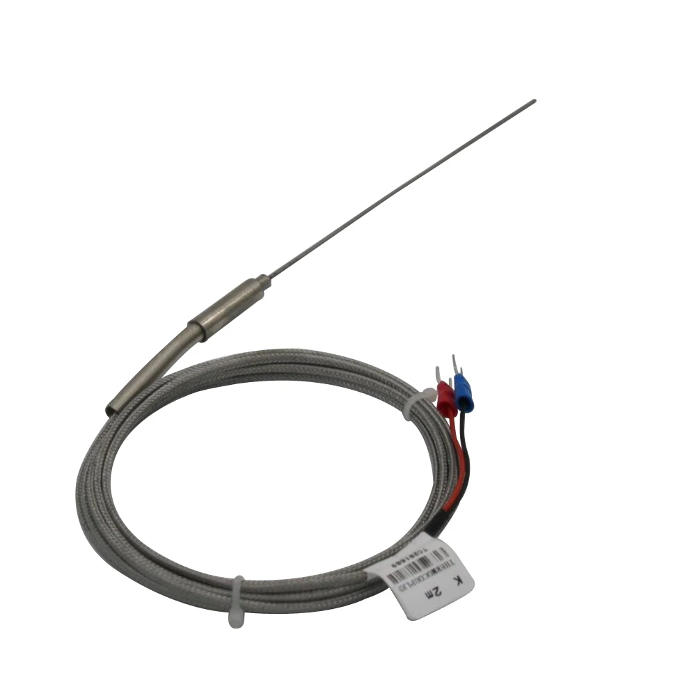 

High-quality Generic New 2 Meter High Temperature 0~800 C Thermocouple K Type Probe Sensors Stainless Steel diameter:1.5MM