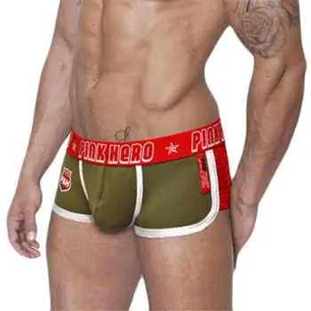 

PINK HEROES Men's underwear New Fashion Underpants knickers Sexy Men's Boxer Shorts Underwear Pant may28