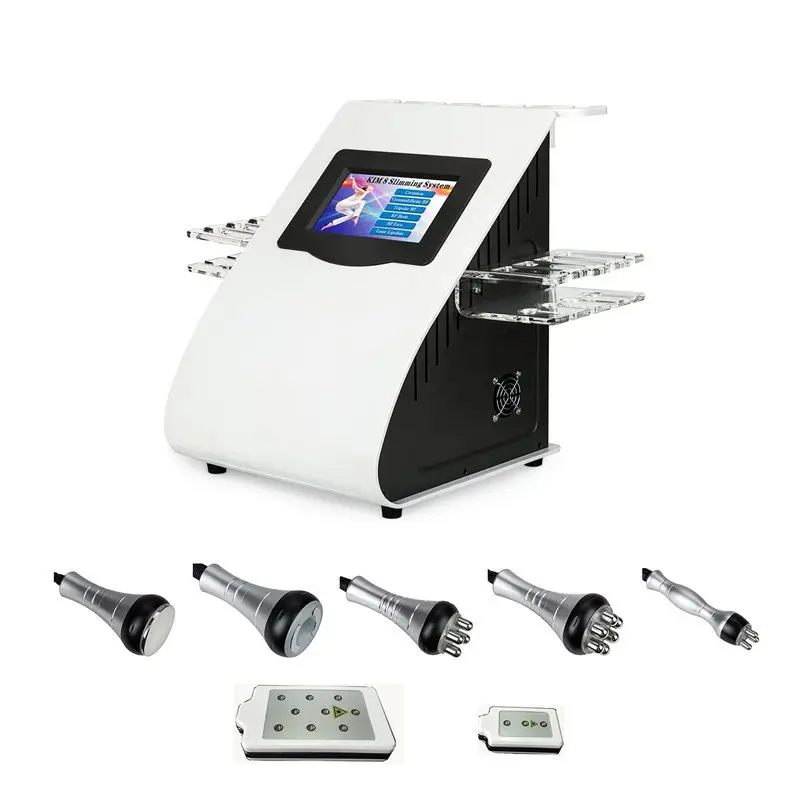 

2019 New Arrival !6 In 1 40K Ultrasonic Cavitation Vacuum Radio Frequency Laser 8 Pads lipo Laser Slimming Machine for home use