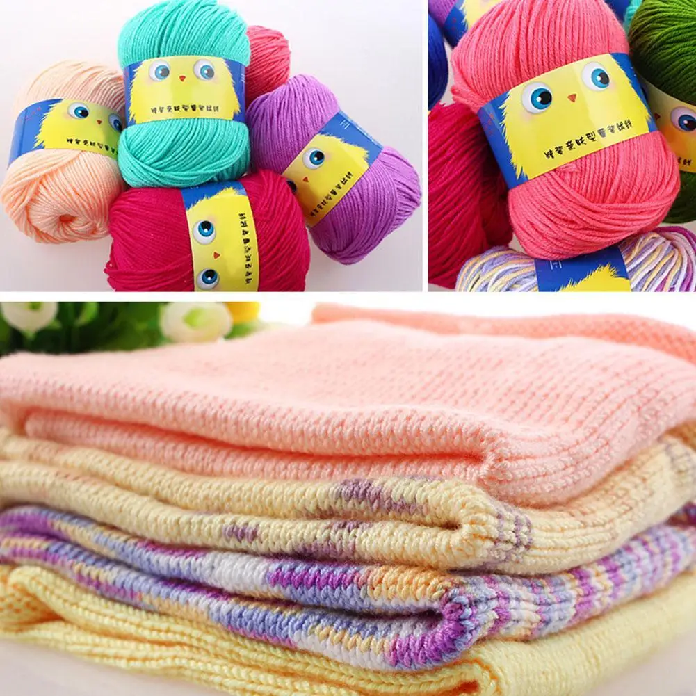 High Quality Warm DIY Milk Cotton Yarn Baby Wool Yarn for Knitting Children Hand Knitted Yarn