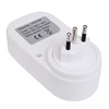 Brazil BR Plug Outlet 7 Day Weekly Programmable Digital Plug Timer Switch Time Relay Wall Clock Power Socket AC 110V 120V 220V 6