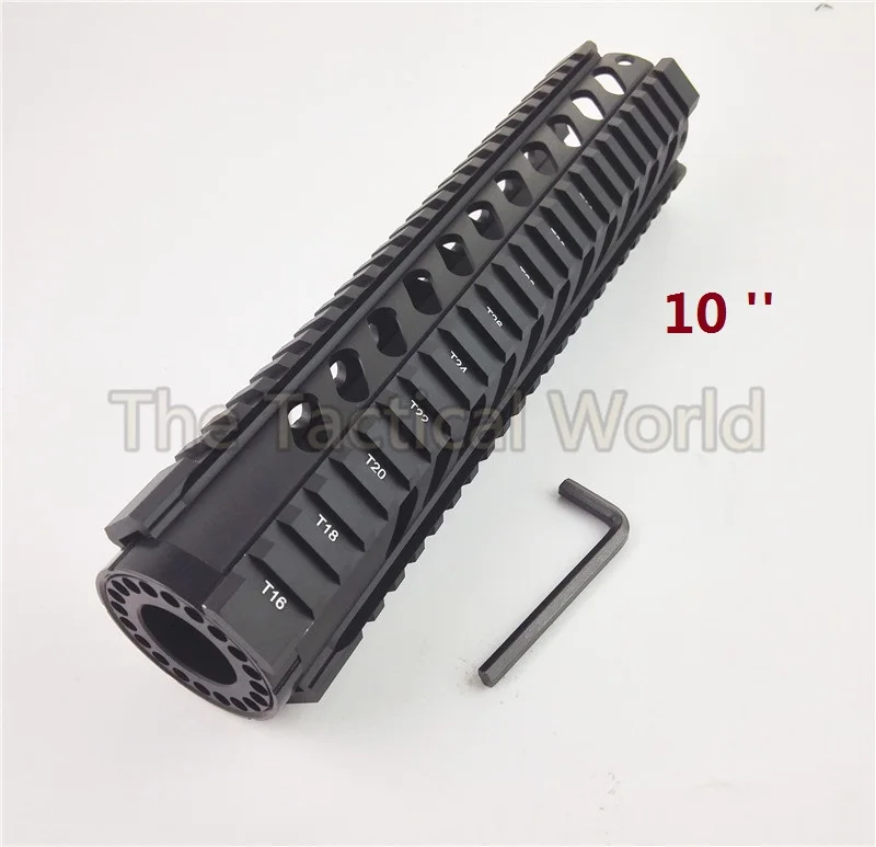 Тактический охотничий 4 ''7'' 10 ''12'' 15 ''AR-15 M16 M4 Handguard Free Float Quad Rail Heavy Duty Handguard для AR. 223/5. 56 RAS - Цвет: black