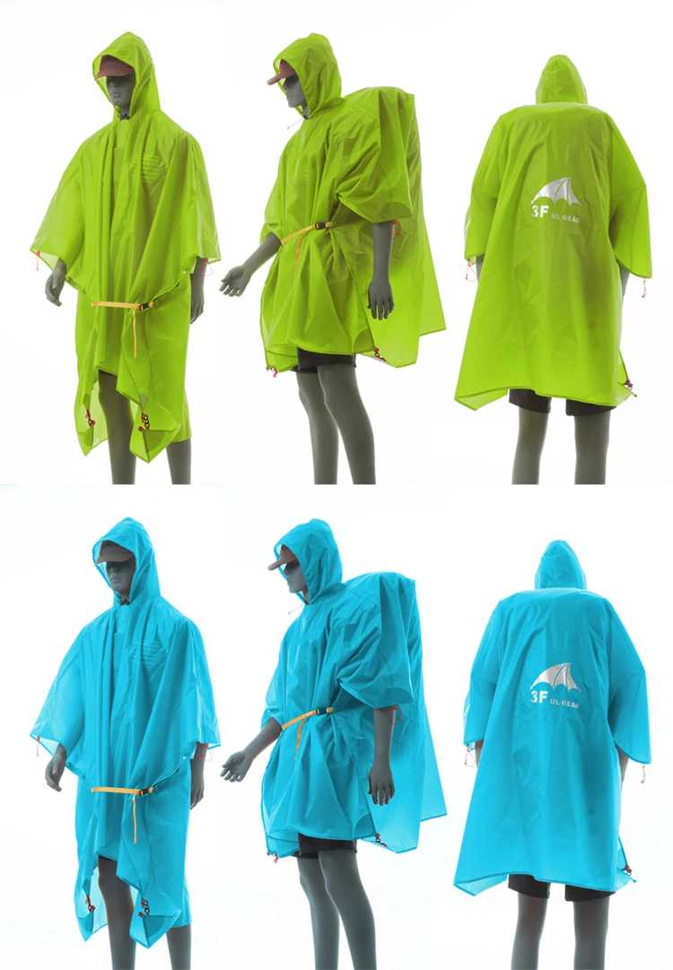 Capa de Chuva Caminhadas ao ar 3f 15d ul Engrenagem Ultraleve Ciclismo Nylon Jaqueta Livre Camping Mini Lona Multifunction Sun Shelter Tarp 10 Esporte e Lazer