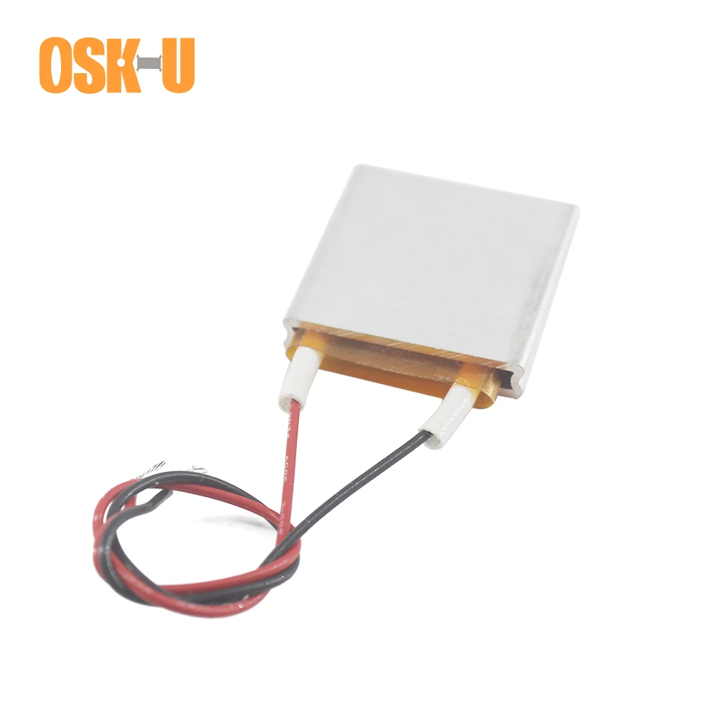 

2PCS PTC Heating Element 24V 30x30x6mm 60/230/140/80 Celsius Degree Constant Temperature PTC Heater Plate Aluminium Cover