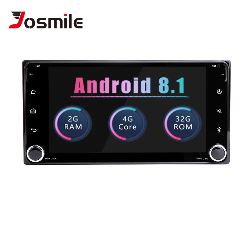 

7"2 din Car Radio GPS Android 8.1 Car DVD Player For Toyota Avensis Land Cruiser 100 200 Prado 120 150 Rush Corolla Yaris Hilux