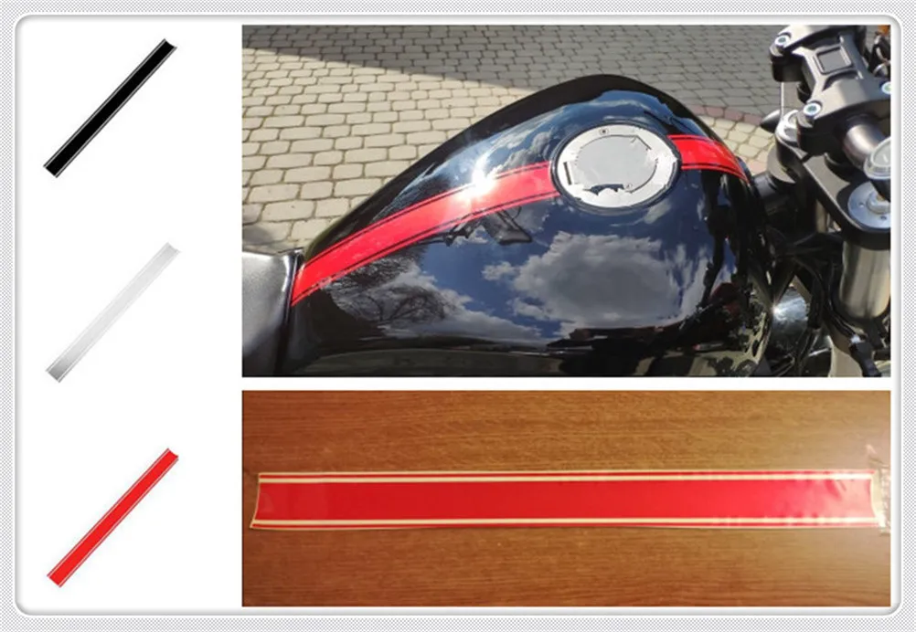 

50cm car motorcycle shape sticker DIY fuel tank cap reflective for Ducati Monster M900 900 S Dark Metallic 750 750 Dark 1000