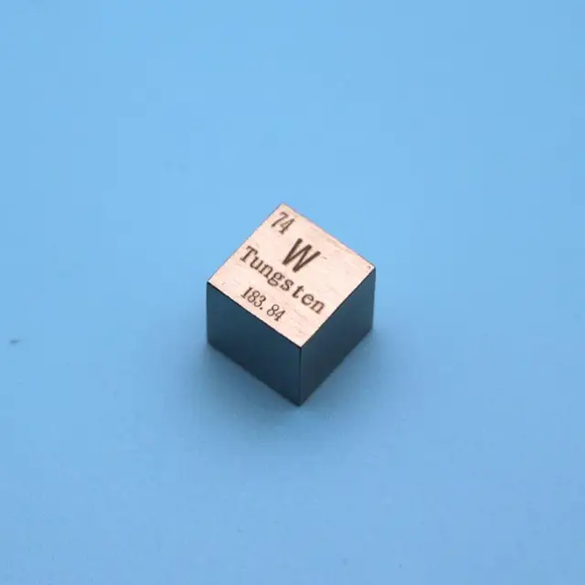 99.99 Pure Tungsten Metal Cube 10*10*10MM Tungsten Density Cube Free