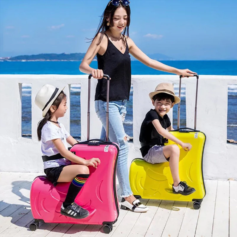 

boy Fashion Cute Kids Trolley Suitcases On Wheels Children Carry On Spinner girls Rolling Luggage Travel Bag Student Lovelyl bag