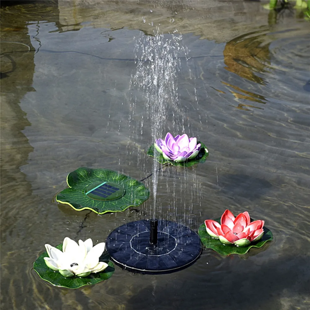 150l H 7 V 1 4 Watt Schwimm Solarbrunnen Panel Kit Garten