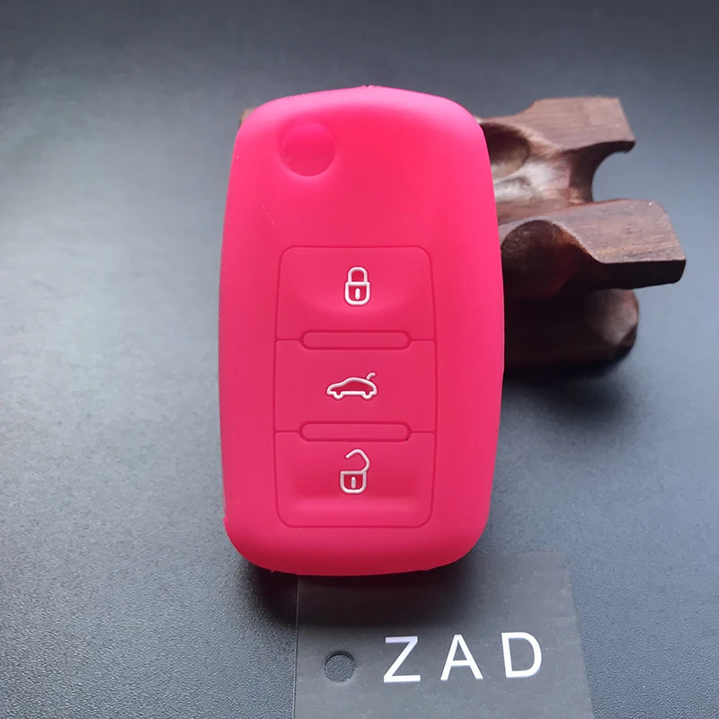 Набор силиконовых резиновых ключей ZAD чехол для автомобильных VW Polo Passat B5 Jetta Mk6 Tiguan
