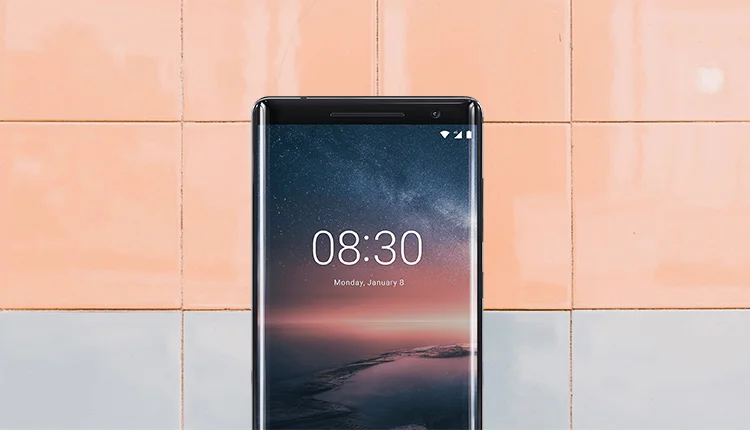 NOKIA 8 Sirocco 6GB RAM 128GB ROM Qualcomm Snapdragon 835 2.36GHz Octa Core 5.5 Inch POLED Corning Gorilla Glass 5 2K 3D Curved Screen IP67 Waterproof Dual Camera Android 8.1 4G LTE Smartphone