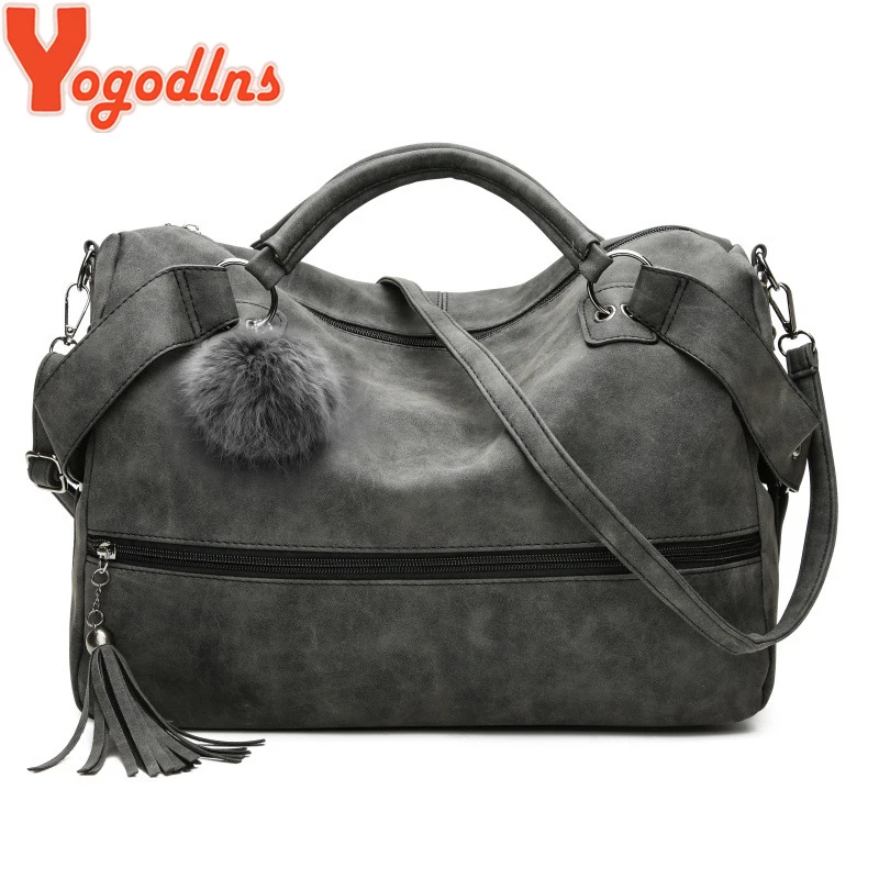 

Yogodlns famous brands Women bag high quality Frosted leather messenger bags Female soild Crossbodybag vintage shoulder bag