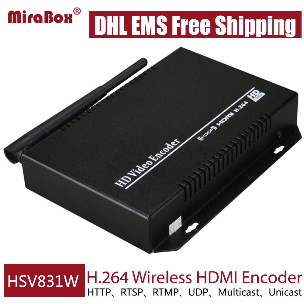 DHL EMS Бесплатная доставка MPEG4 H.264 беспроводной HDMI энкодер для IPTV/ONVIF/RTMP HD видео