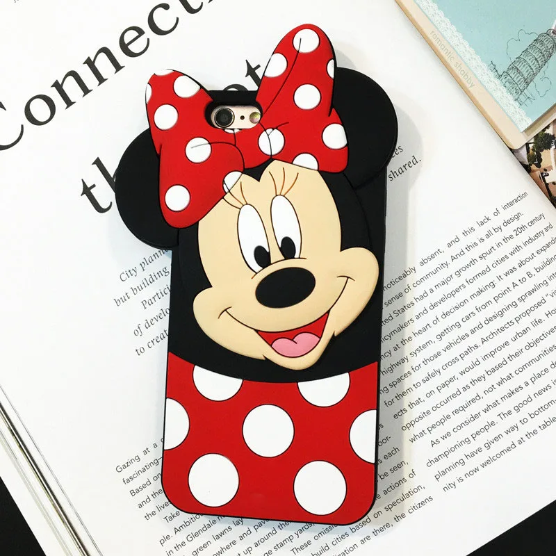 

Cute 3D Cartoon Minnie Case for Huawei Y9 2019 Y7 Y6 Y5 Y3 Y5II Y6II II Lite Prime Pro 2018 2017 Compact