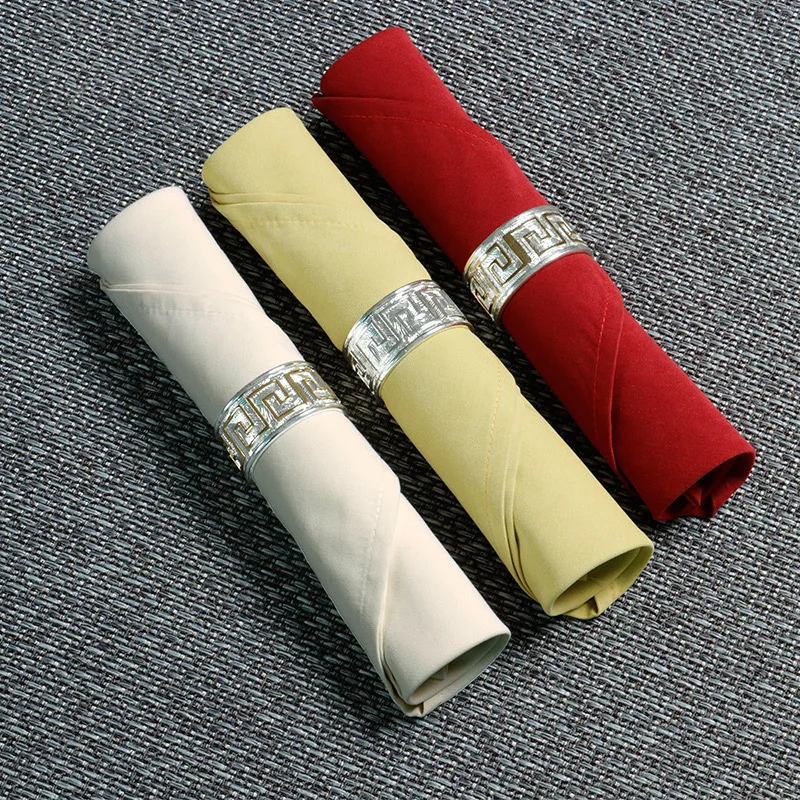 

10 Pieces Clean Cloth Napkins Solid Cloth Napkins Hotel Placemats For Table Fabrics 45*45 CM