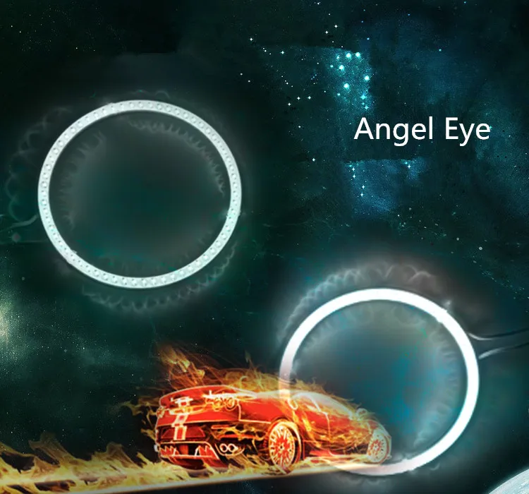 2 шт. COB ангельские глазки 85 мм 80 мм светодиодный COB Halo кольца Angel Eye COB светильник источник для bmw subaru toyota ford honda