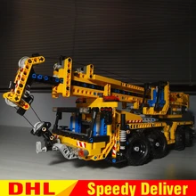 LP 20040 метод конструктор в движущийся кран Набор образовательных строительные блоки кирпичи LPings игрушки модель подарок клон 8053
