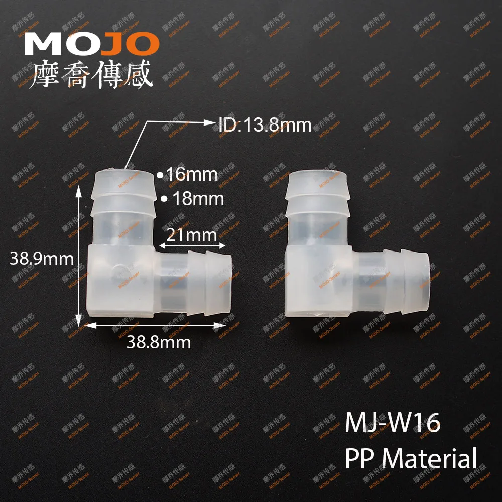 

2020 Free shipping!!MJ-W16 Elbow type size for 16mm min out diameter pipe connector(100pcs/lots)