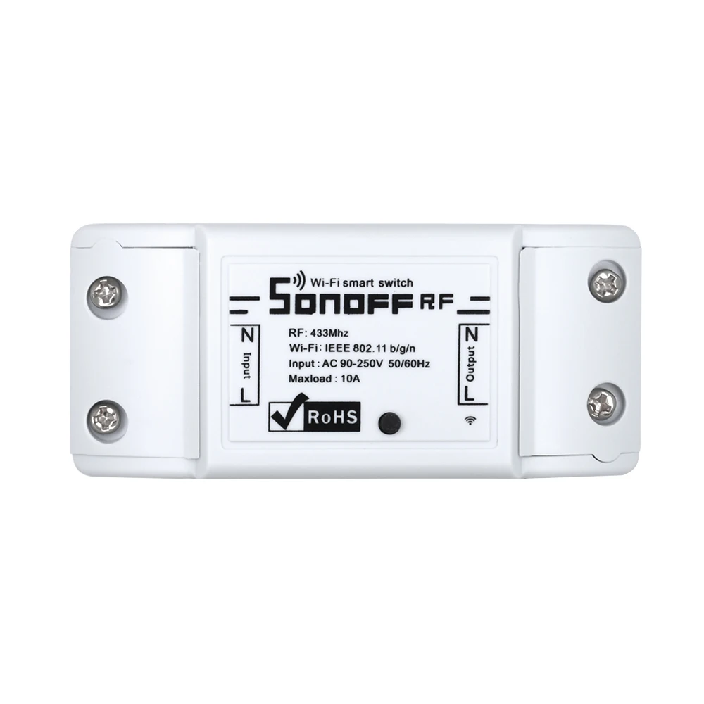 Sonoff RF Wifi релейный модуль, умный WiFi беспроводной переключатель, 433 МГц, RF Ewelink, приложение для голосового управления, работает с Alexa Google Home