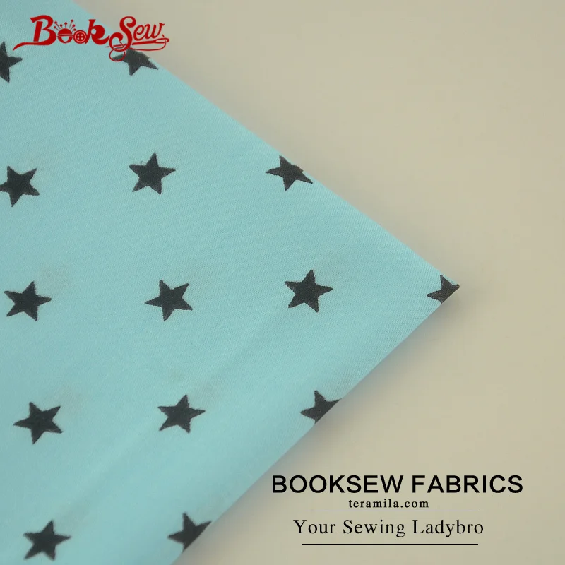 Тканевая саржевая ткань Booksew 100% хлопок жир четверть звезд швейная сделай сам
