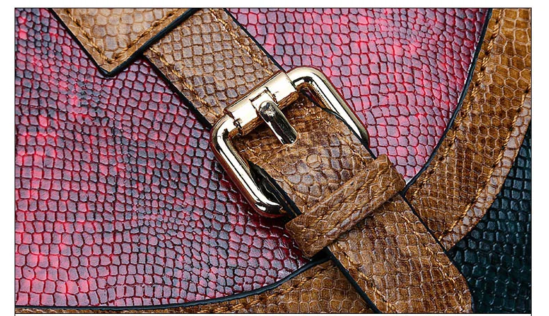 Female Designer Luxury Tote Stylish Snake Skin Print Handbag for Women Big Fashion Leather Shoulder Bag Panelled Crossbody Purse (11)