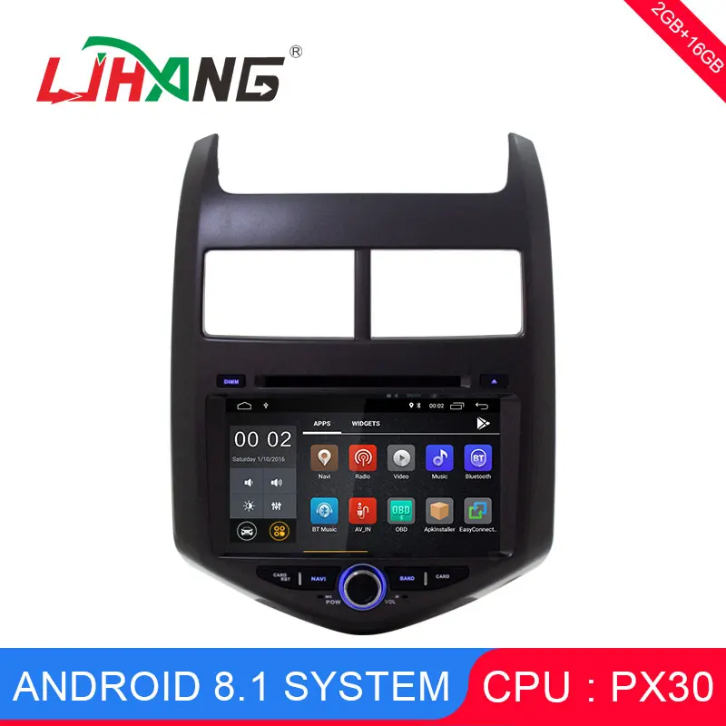 

LJHANG 2 Din 8 inch Android 8.1 Car Multimedia Player For Cheverolet aveo 2011 GPS Navi Mirror-link Bluetooth WIFI Audio Stereo