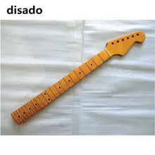 disado ладов 22 инкрустация точек клен электрическая гитара шея желтый цвет глянцевой краской гитары гитара аксессуары индивидуальные