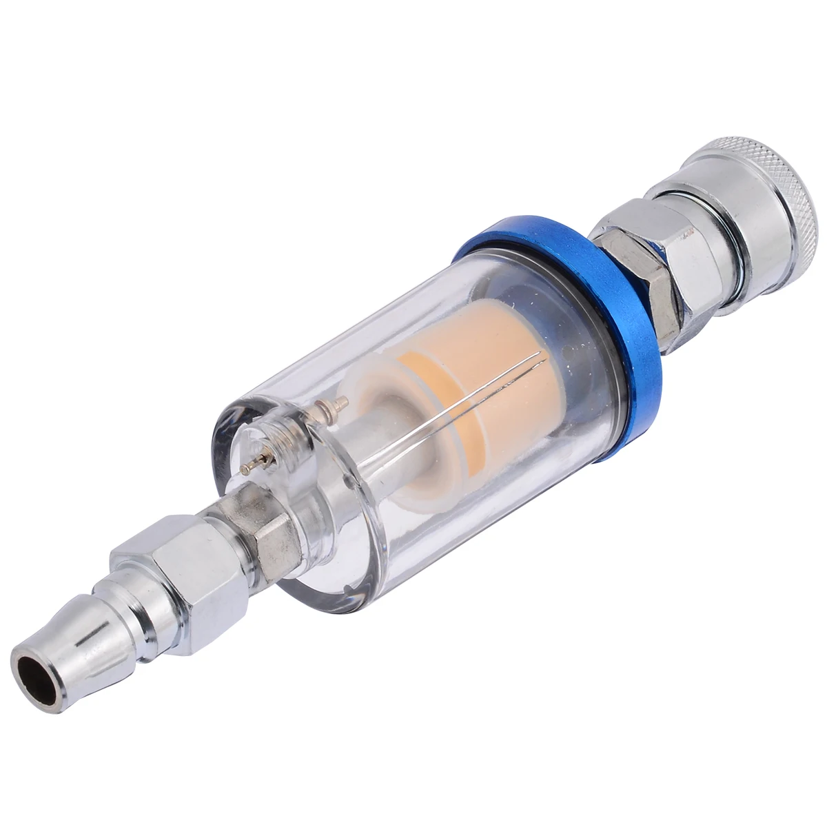 New 1/4" Mini Water Filter Oil Water Separator Filter For Air Compressor Spray Tool