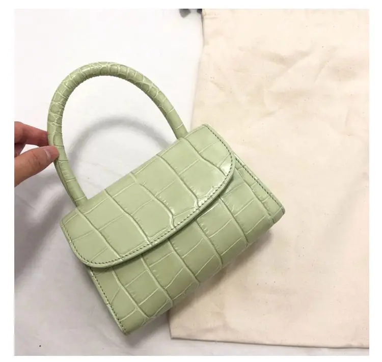 WOONAM модная дизайнерская сумка Топ скрыть из натуральной телячьей кожи в аллигатора узор маленький Топ ручка сумка на плечо WB975