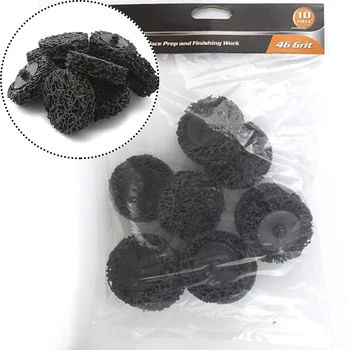 

10 X Poly Strip Disc Wheel Paint Rust Removal Clean For Angle Grinder Durable