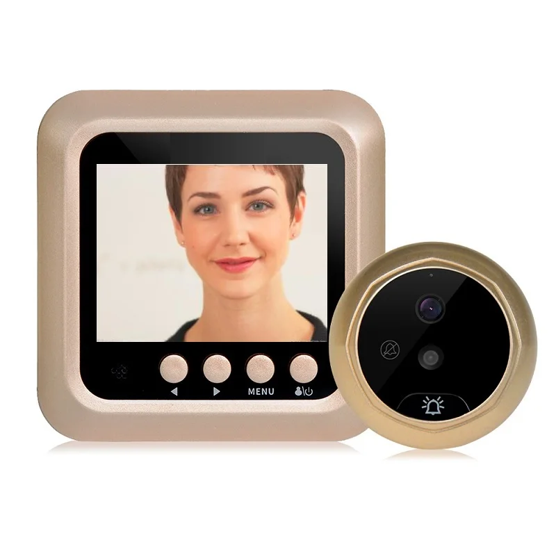 

Digital Peephole Video Eye Wireless Call 2.4 inch TFT LCD IR Night Vision Photos Taking Video Recording video peephole Max 32GB