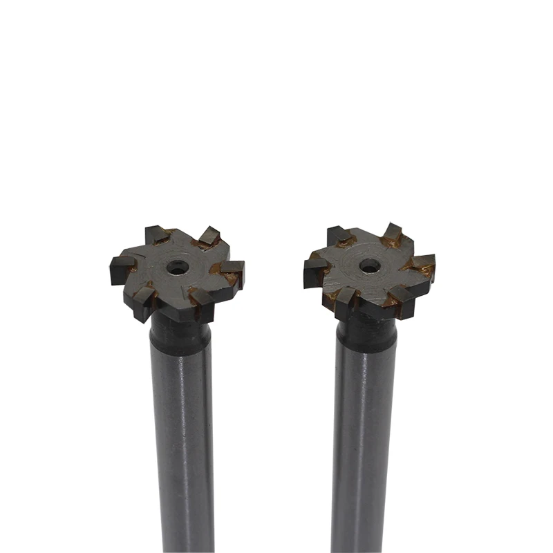

2pcs 25mm * 5mm 6Flute alloy straight shank T-slot milling cutters used in milling metal processing cnc Milling Machine Tool