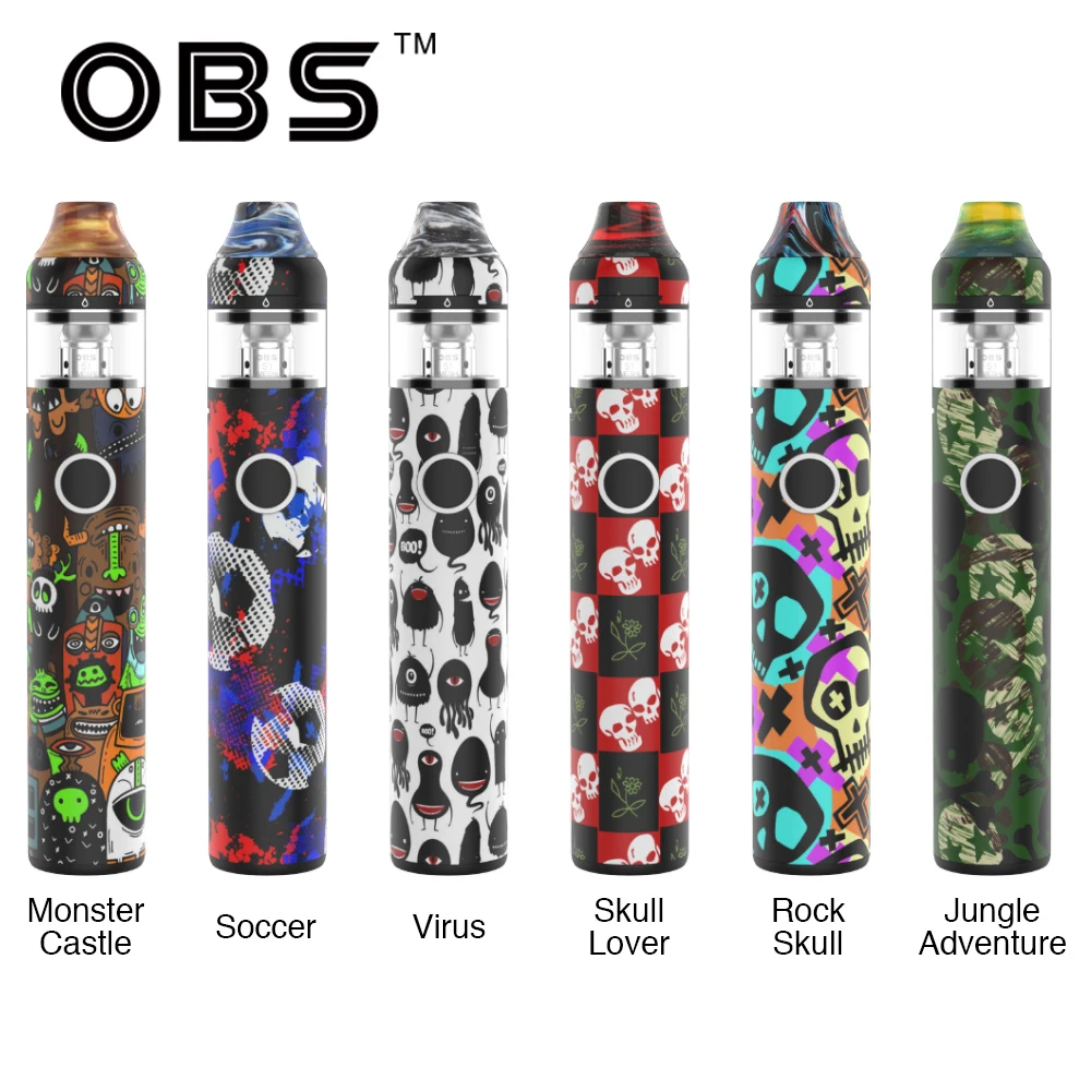 

New Original OBS KFB2 AIO Starter Kit with 1500mAh Built-in Battery & 2ml capacity Tank E-cig Vape Kit VS Cascade One Plus