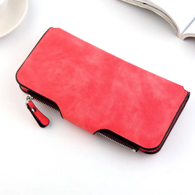 السيدات ثلاثة أضعاف طويلة نمط محفظة محفظة المرأة متعددة الوظائف محفظة الإناث متعددة بطاقة حافظة للبطاقات