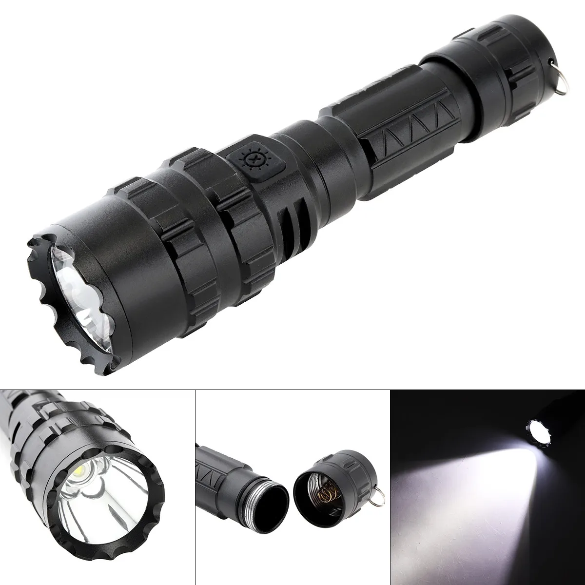 

65000 Lumens L2 LED Tactical Flashlight Ultra Bright USB Rechargeable Waterproof Hunting Scout Light Torch Lamp by 1 x 18650