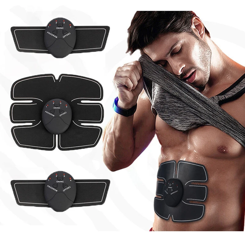 EMS Trainer Wireless Muscle ABS Stimulator Smart Fitness Abdominal Training Device Electric Body Massager font b