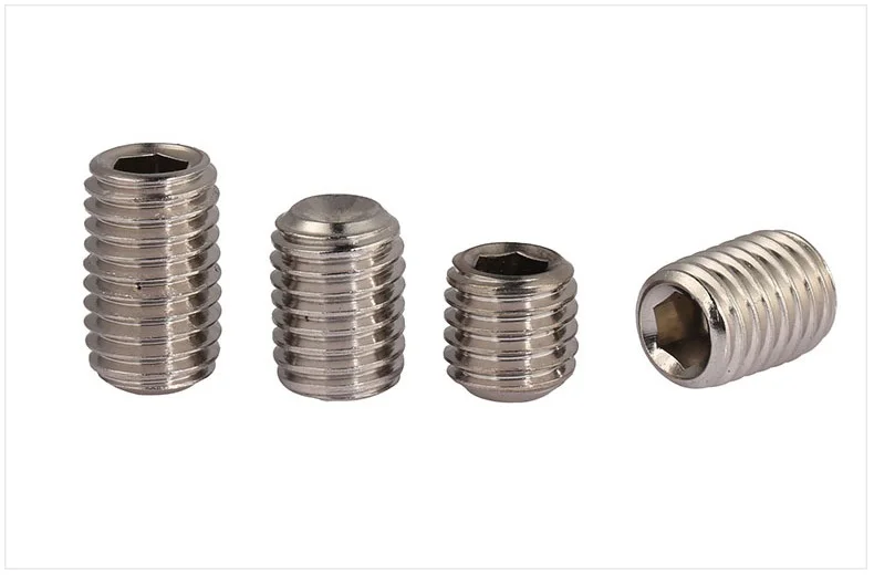 

M1.6 M2 M2.5 stainless steel 304 concave screws/inner hexagonal machine meter/top thread/headless screw.
