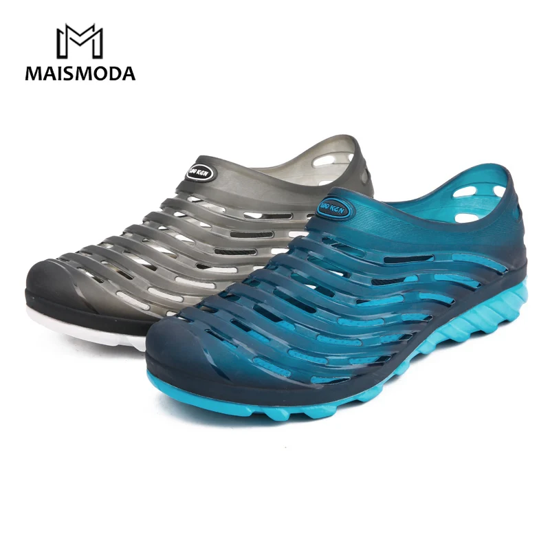 Maismoda 2018 Breathable Summer Men Sandals Shoes Hollow Ultra Light Beach Casual Outdoor Yl259 huismerk kopen in de aanbieding