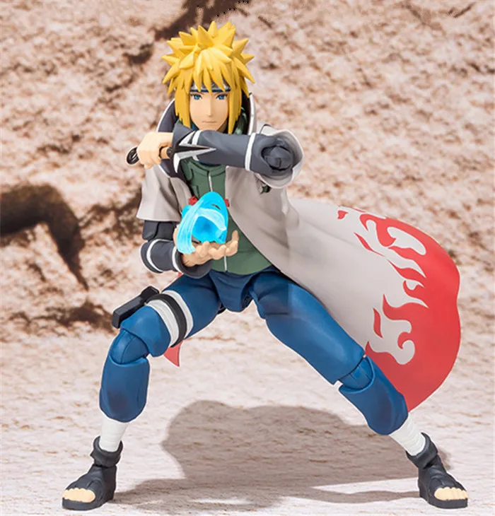 

Anime 14CM Naruto Shippuden SHF Namikaze Minato PVC Action Figure Toy Collectible Model
