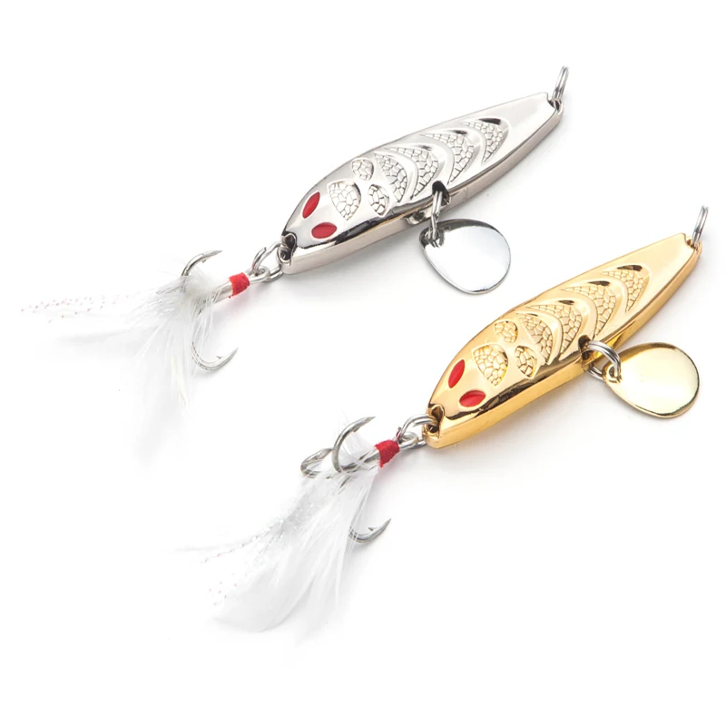 Fishing Lures 1ps10/15/20g Metal VIB Hard Spinner Blade Baits Treble