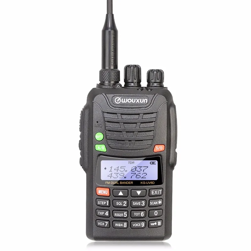 Бесплатная доставка U.V Dual Band Multi-functional 5 Вт IP-55 водостойкий VHF UHF WOUXUN KG-UV6D двухстороннее радио