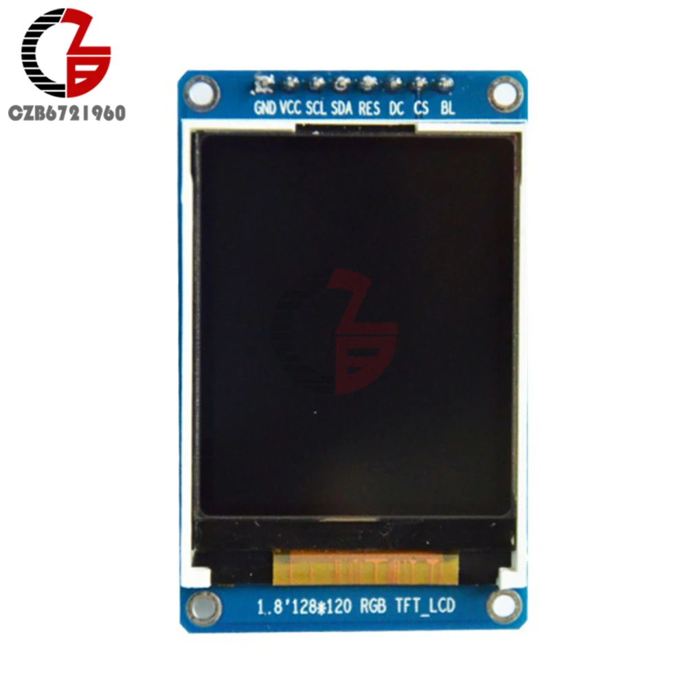 

1.8 inch 128x160 Digital LCD Display Module Full Color RGB TFT LCD Screen SPI ST7735S IC Driver DC 3.3V for Arduino