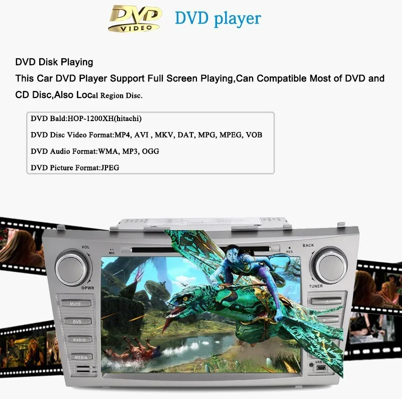 Excellent 8" Car DVD player with GPS(optional),BT/TV,audio Radio stereo,car multimedia headunit for TOYOTA CAMRY 2007 2008 2009 2010 2011 22 Excellent 8" Car DVD player with GPS(optional),BT/TV,audio Radio stereo,car multimedia headunit for TOYOTA CAMRY 2007 2008 2009 2010 2011 22