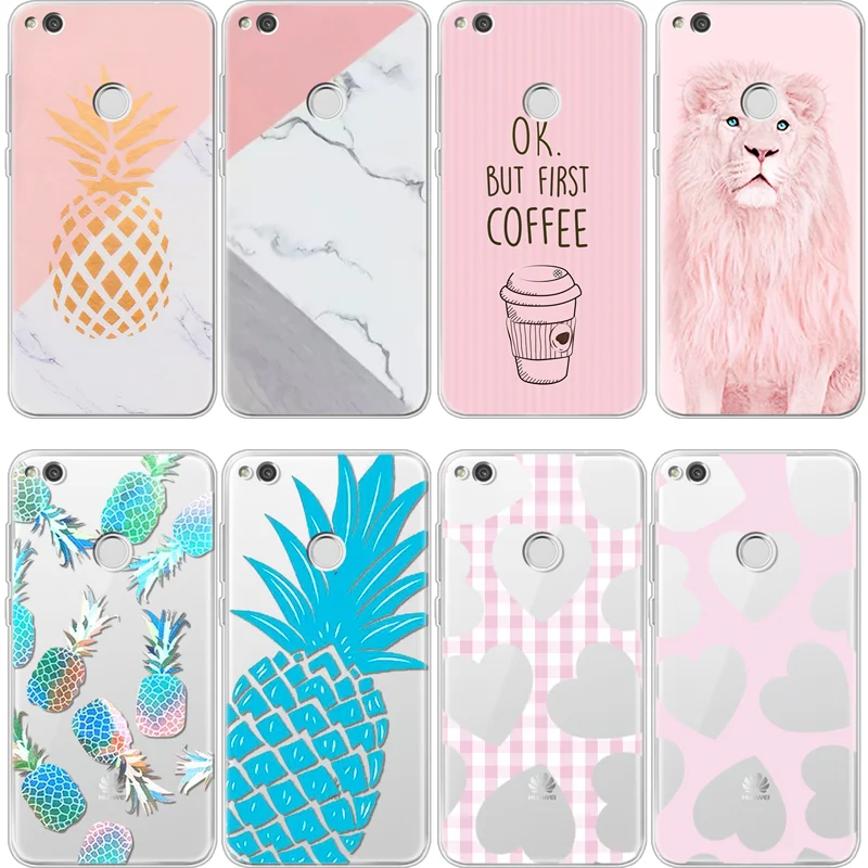 

Marble Pineapple Coque for Huawei P8 P10 P20 Pro Mate 10 Lite Mini 2017 P Smart Nexus 6p Cover for Huawei P8 Lite TPU Case Funda